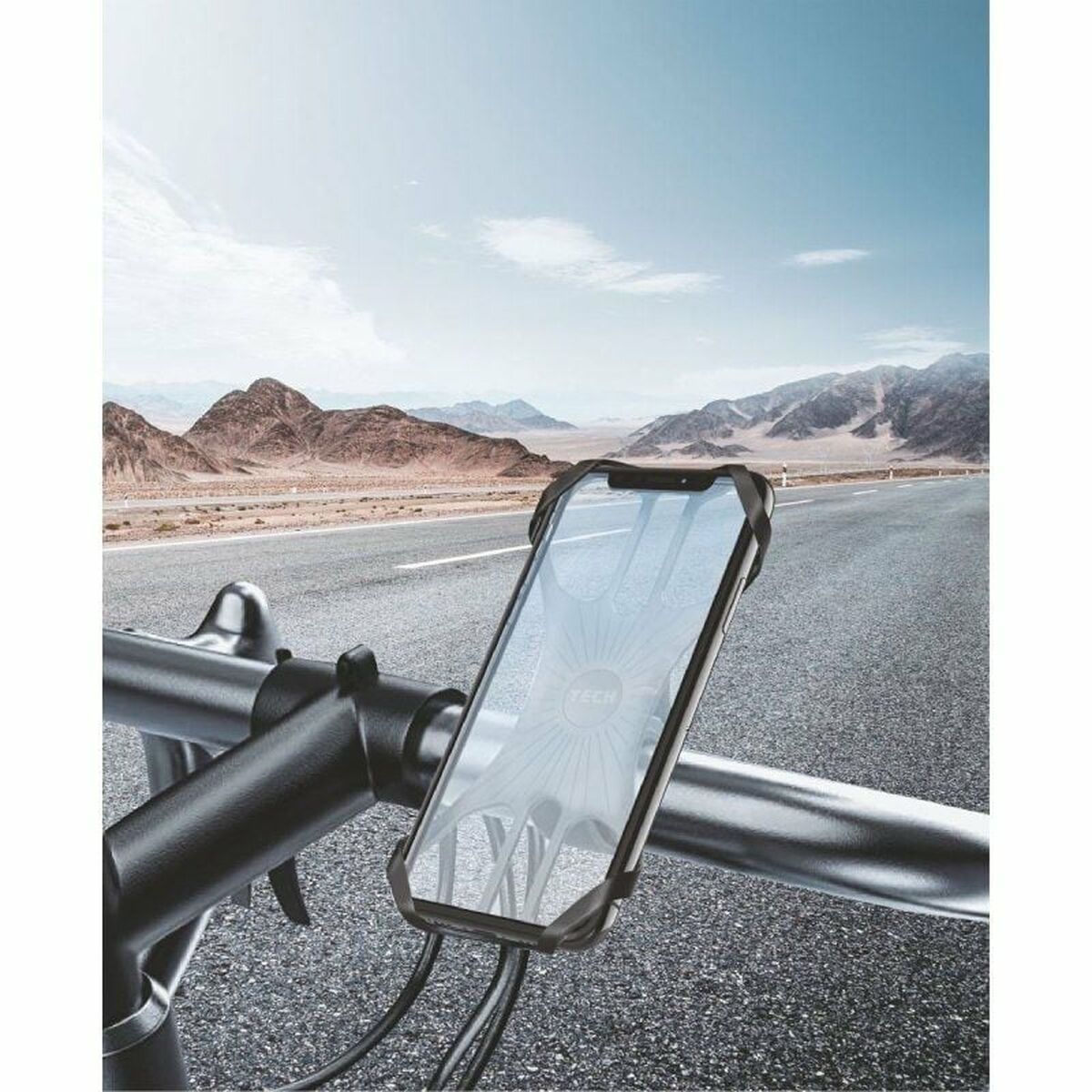 Support de téléphone pour vélo Tech One Tech TEC2840 en silicone