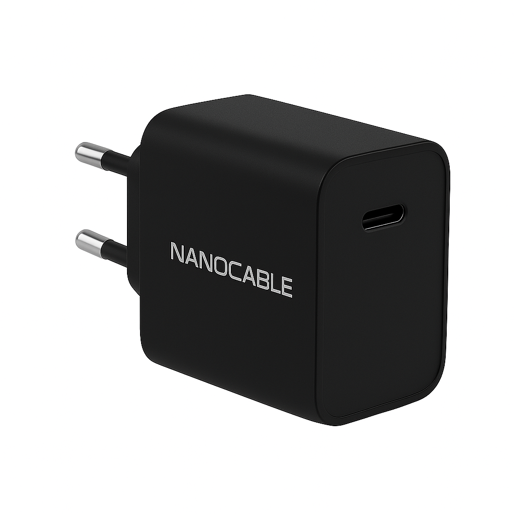 NANOCABLE  Black 30w Wall Charger