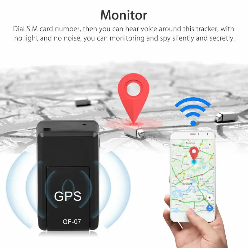 Mini GF 07 GPS Car Tracker Real Time Track Anti Theft Anti Lost Locator Strong Magnetic Mount SIM Message Positioner