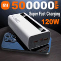 Xiaomi 500000mAh High Capacity PowerBank 120W Super Fast Charging Portable External Battery Powerbank for iphone Huawei